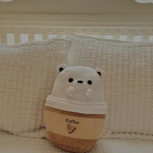 Cute Bear Coffee Plush Toy